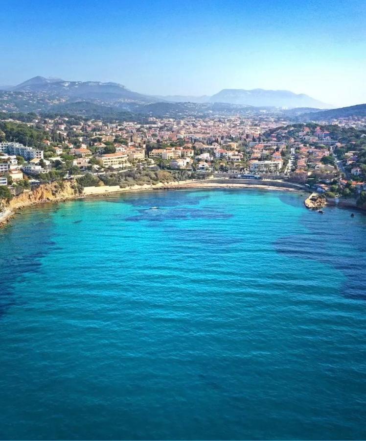 Confortable T2 Vue Mer Avec Terrasse Amenagee Et Parking Prive, Plage Et Port A Pied Sanary-sur-Mer Ngoại thất bức ảnh